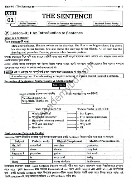 English Grammar and Composition ৭ম শ্রেণীর গাইড বই | নতুন সংস্করণ | PDF Download